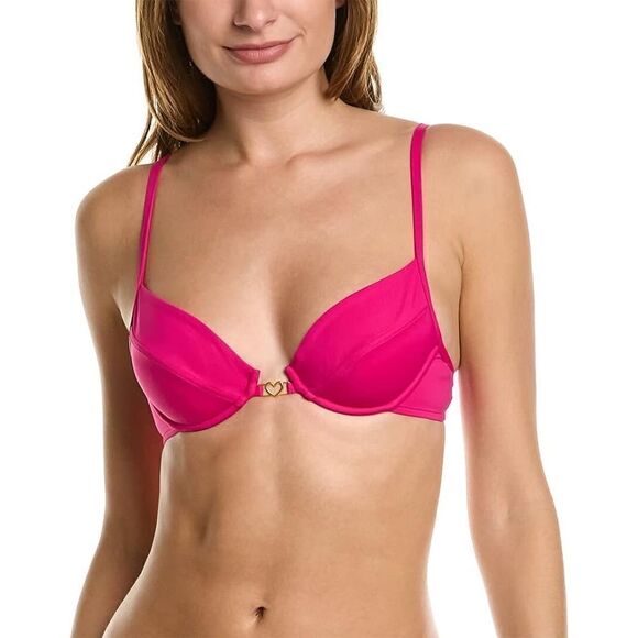 New. L*SPACE pink push up bikini top. Small. Retails $119 - Picture 6 of 11
